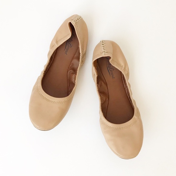 Lucky Brand Shoes - Lucky Brand Tan Nude Emmie Flats Leather sz 8.5